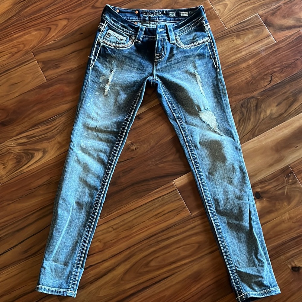 Miss Me ankle skinny jeans size 25 excellent condition